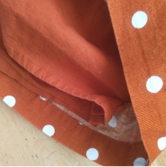 Burnt Orange Couderoy Dress 12m - Picture 2 of 4